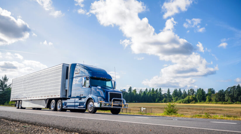 Photo of a blue truck