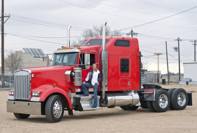 Photo of a red truck