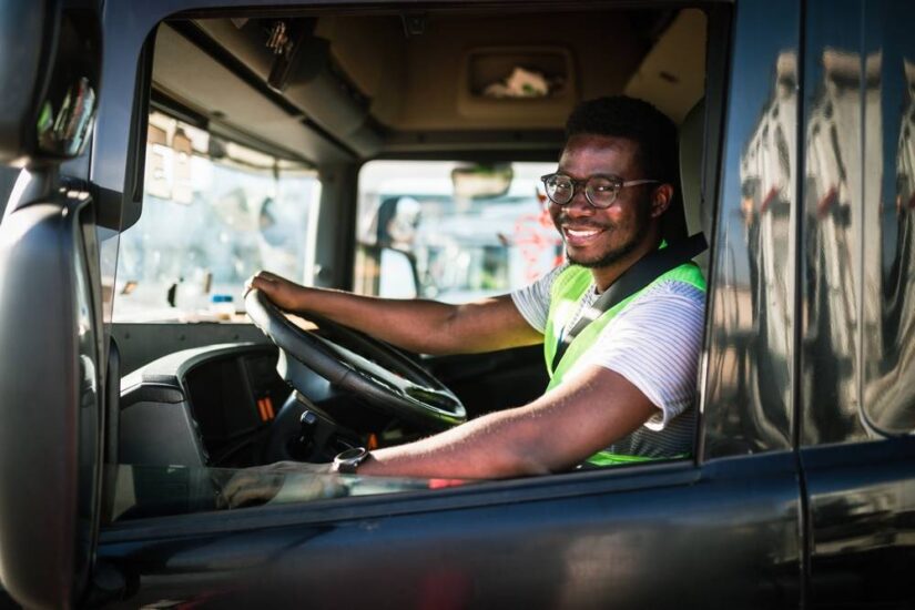 Photo of a truck driver