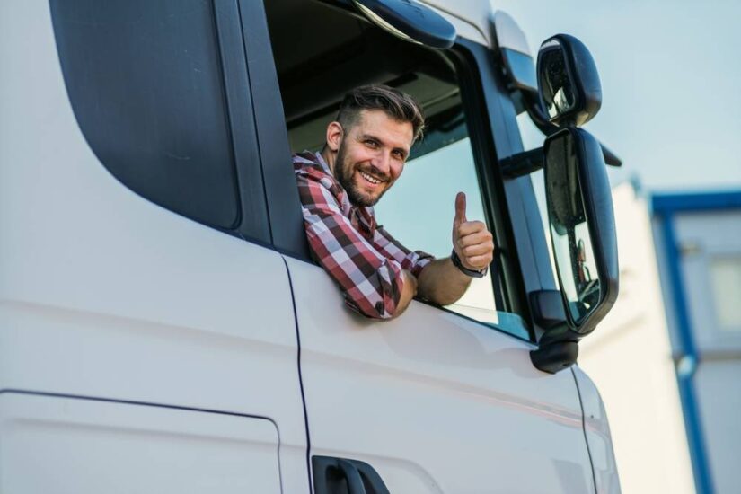 Photo of a truck driver