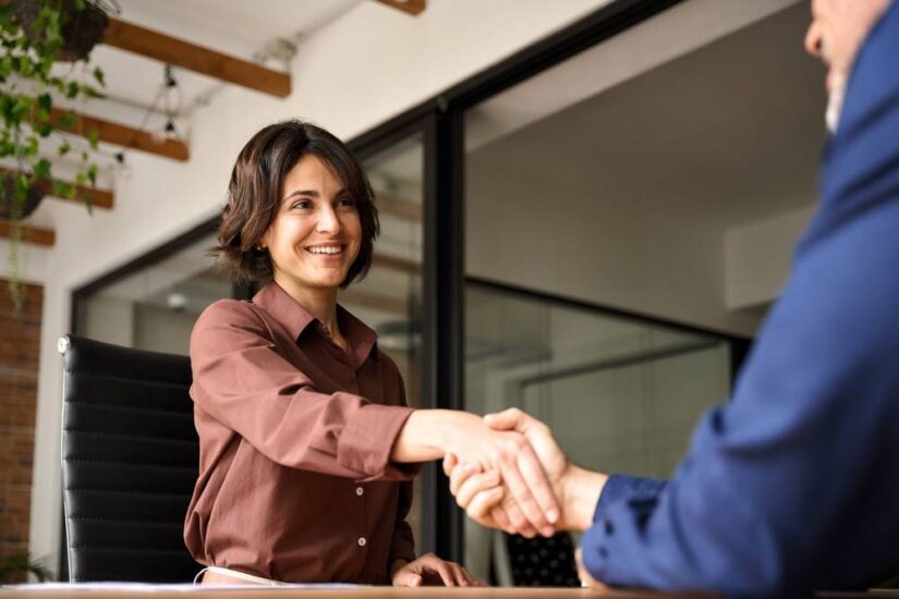 Photo of people shaking hands